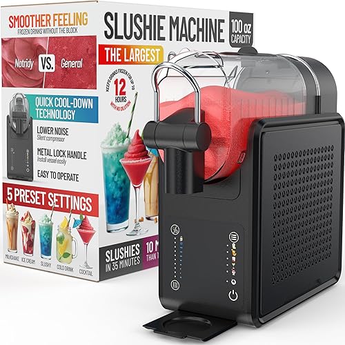 Máquina de granizado para el hogar  Máquina de margarita congelada  Máquina profesional de bebidas congeladas 5 en 1  Máquina de batidos de 100