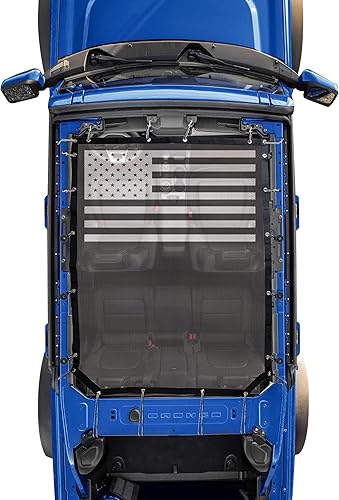 Sukemichi Parasol para Ford Bronco, cubierta superior de bikini de malla para Ford Bronco, accesorios 2021, 2022, 2023, 4 puertas, bloquea los rayos