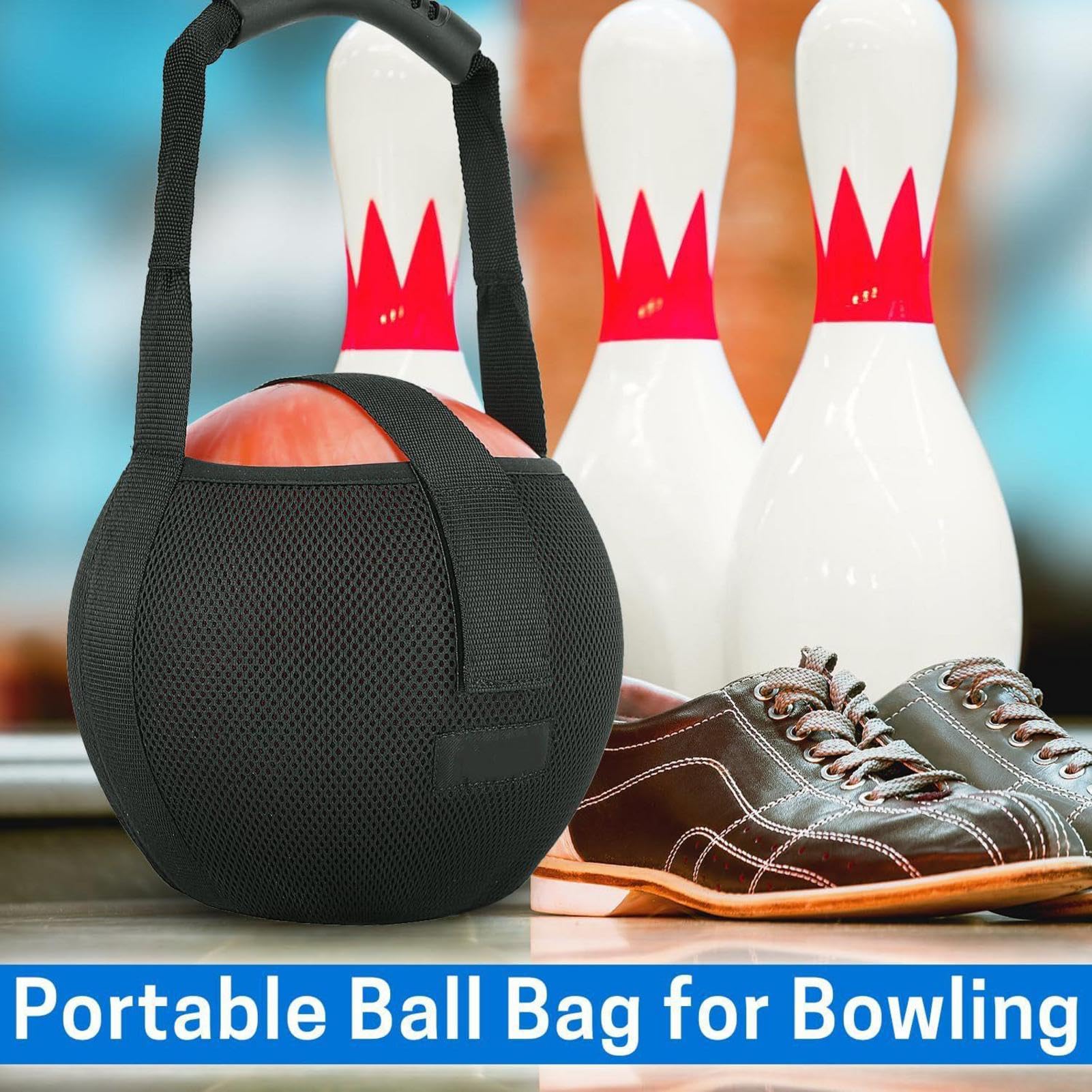 Sac à Boules de Bowling, Support Robuste pour Boule Unique, Sac à Dos Pliable et sécurisé, poignée Pratique pour Un Transport Facile, idéal pour Les Joueurs avancés, prêt pour Le Concours