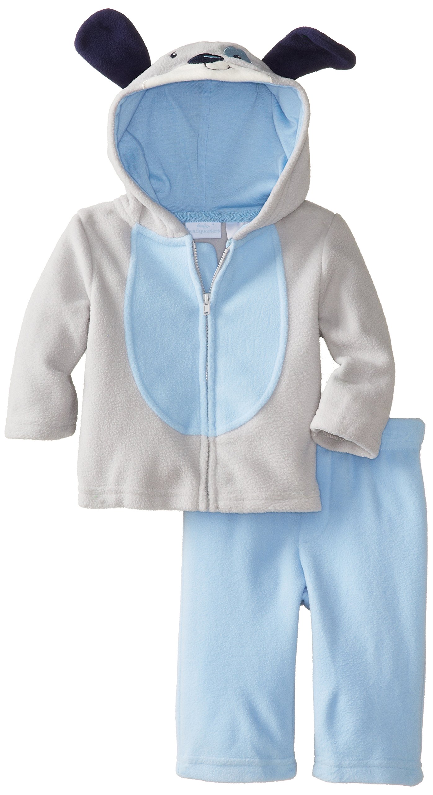 Kids Headquarters Baby-Boys Newborn Front-Zip Dog Jacket with Pull-On Pant