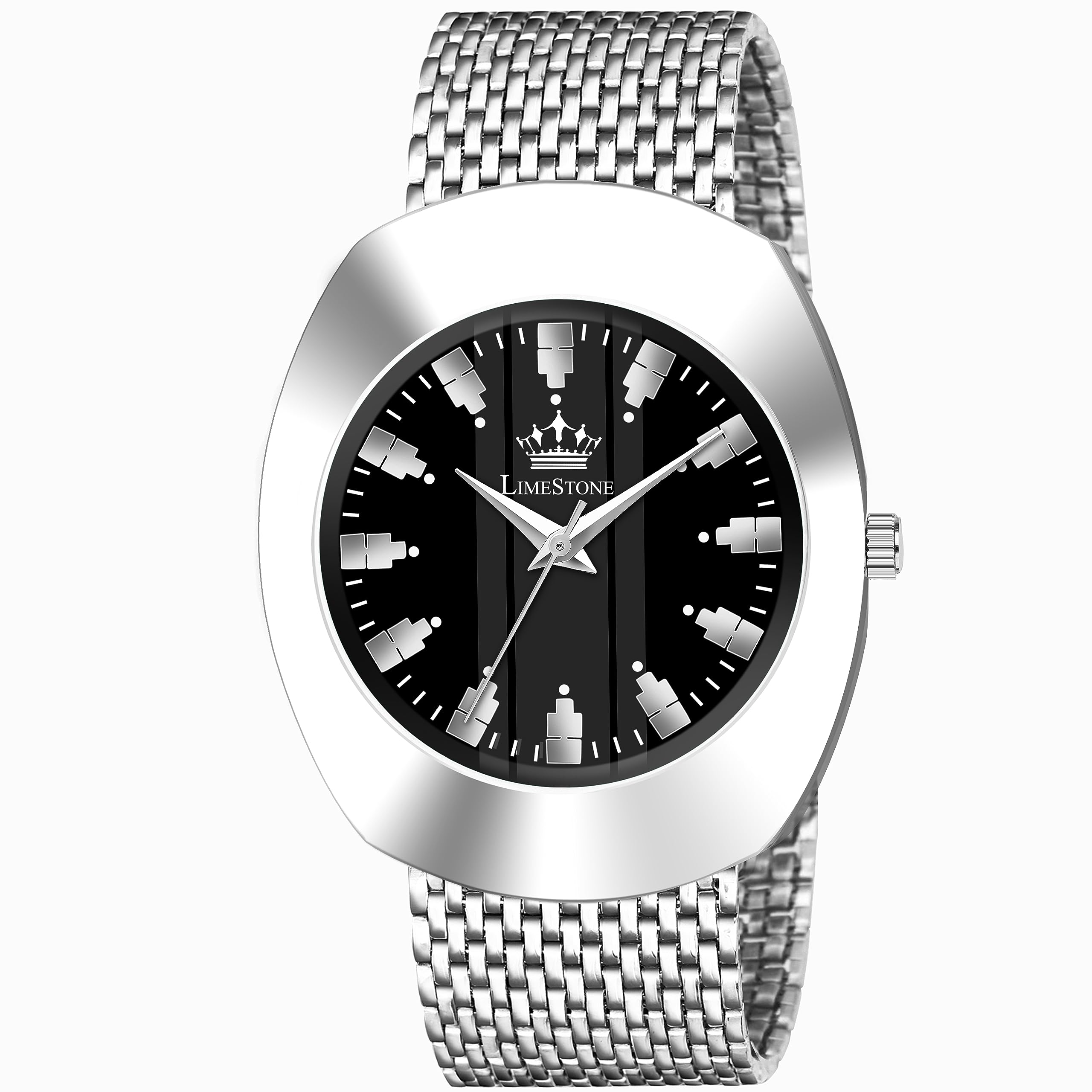LIMESTONE IZIPIZI IZIPIZI Series Mesh Stainless Steel Chain Unusual Design Trending Quartz Analog Watch - for Men (B0CH4V3SS8) Amazon Price History, Amazon Price Tracker