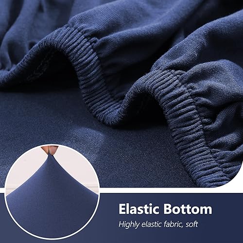 Miniatura 4 de hyha Fundas para silla, fundas elásticas para sillón, 2 piezas, fundas para sillón con cojines separados, protectores de muebles lavable para sala