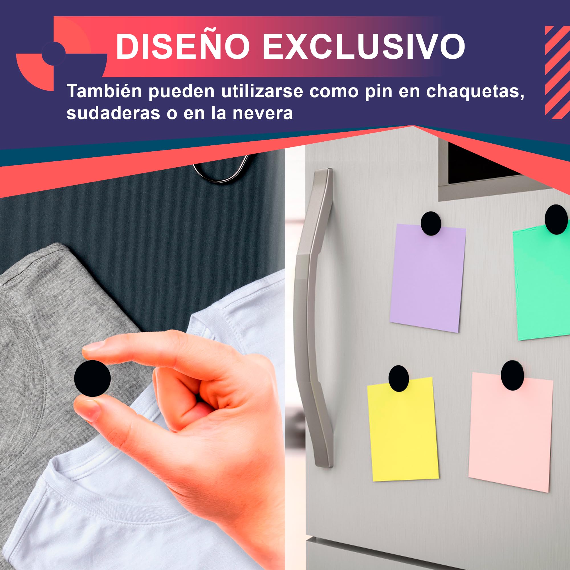 VERY IMPORTANT RUNNER - Pack de 4 Imanes Deportivos con Bolsa Impermeable - Imanes Sujeta Dorsales para Running y Triatlón 18mm - Sujeción Segura Sin Agujeros en la Ropa - Color Negro — view 7