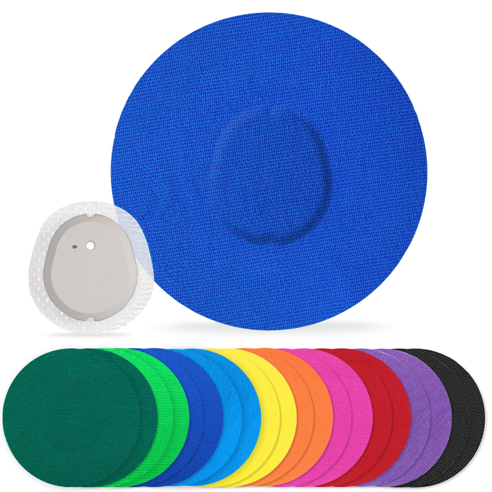 G7 Adhesive Patches Waterproof 20Pack G7 Overpatch Flexible CGM Tape Non-Glue Central Full Cover Patches Hypoallergenic & Latex-Free G7 Overlay Patch for 10 Days Long Stay, Multi-Colored