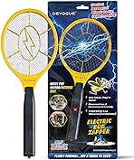 DEVOGUE® Electric Fly Swatter Bug Zapper Battery Operated Flies Killer Indoor & Outdoor Pest Control Mosquito Zapper and Insect Catcher Racket