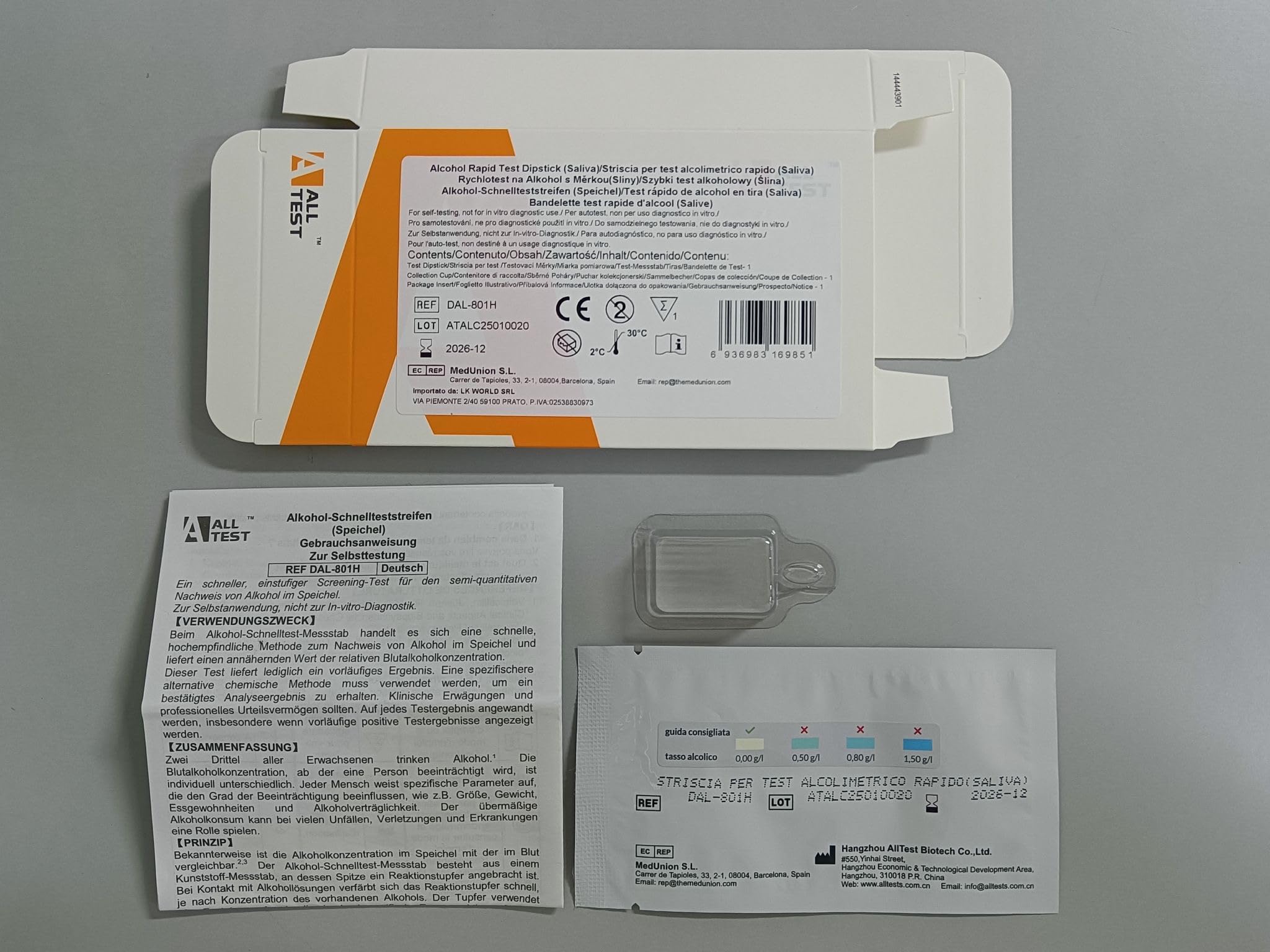 3x ALLTEST ALCOOL TEST - Alcol selftest Saliva test