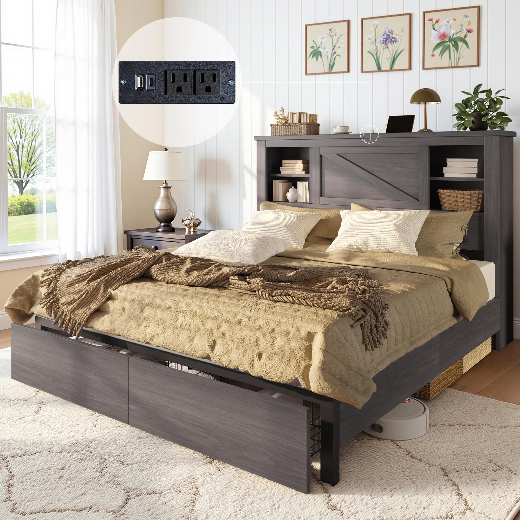 Dimensions of AMERLIFE Full Bed Frame