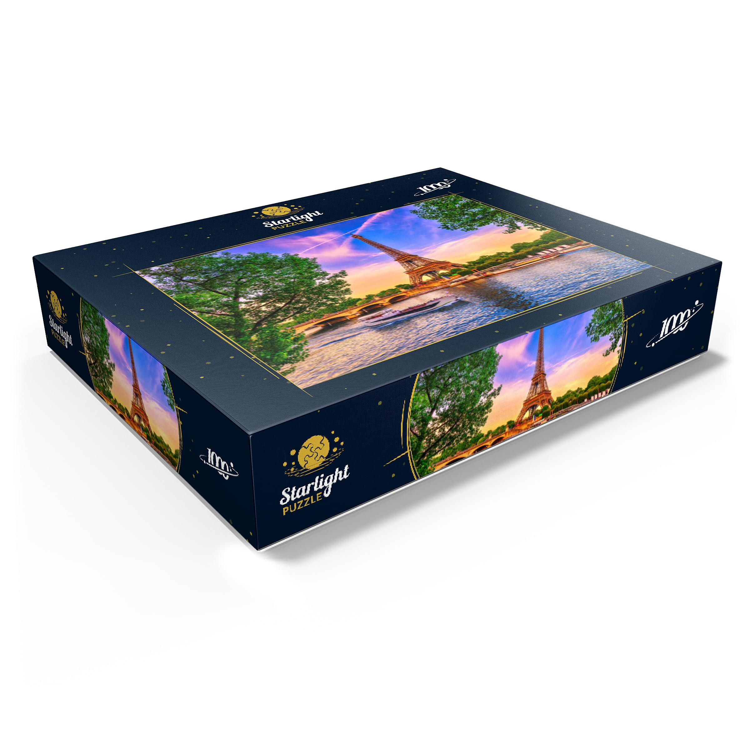 Amazon | MyPuzzle エッフェル塔とセーヌ川 夕暮れ時のパリ、フランス 