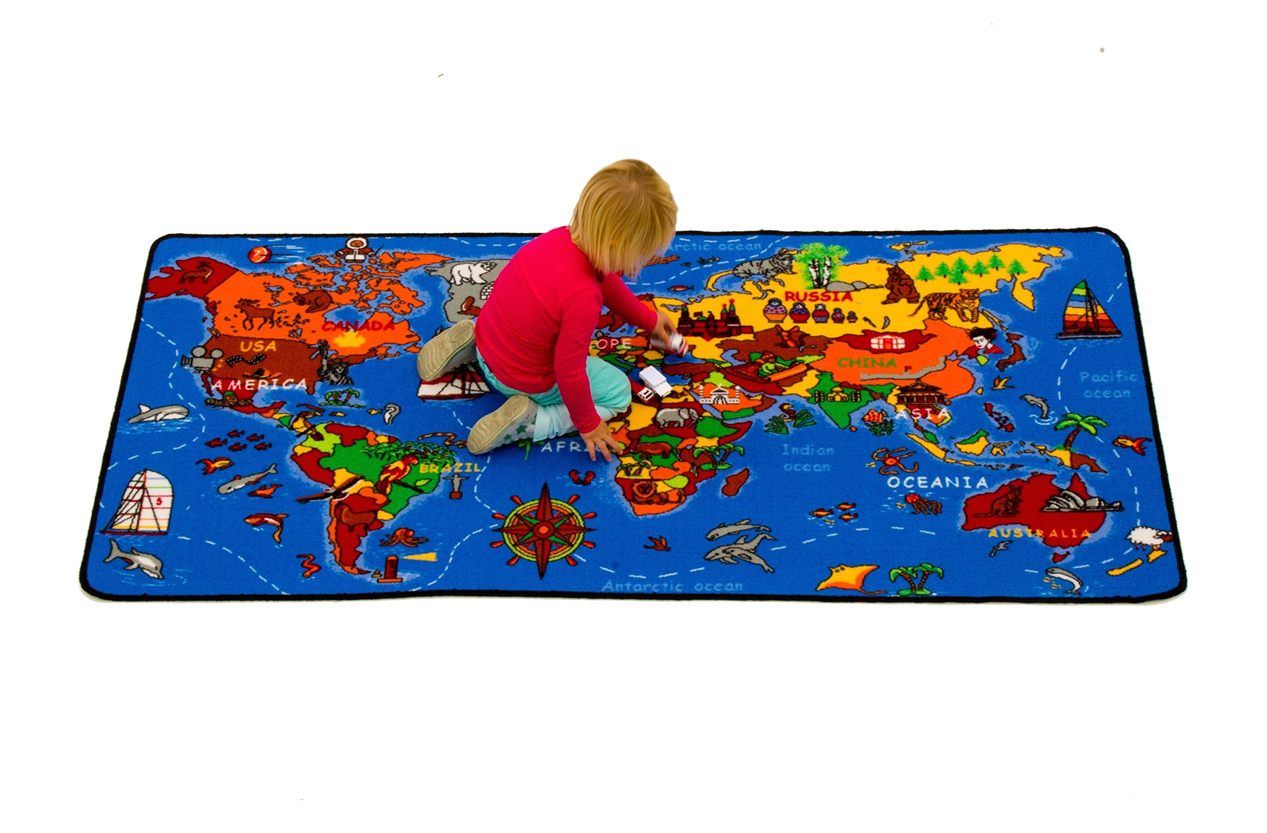 Learning Carpets Where in The World, Blue