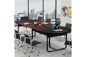 Essential 8ft Conference Table with Rectangle Grommet