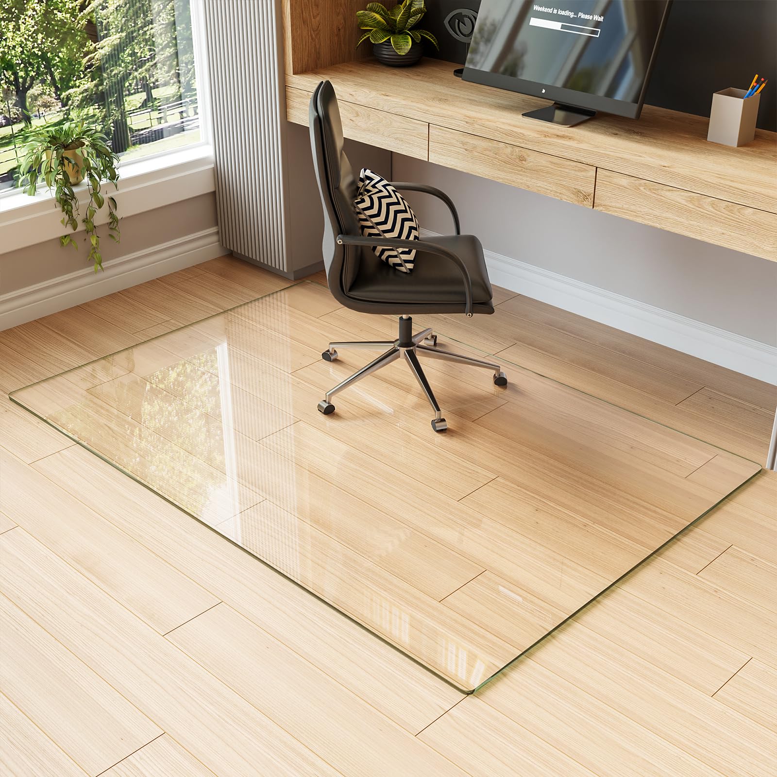 Koonmi 40" x 60" Office Chair Mat for Hardwood Floors &amp; Carpets