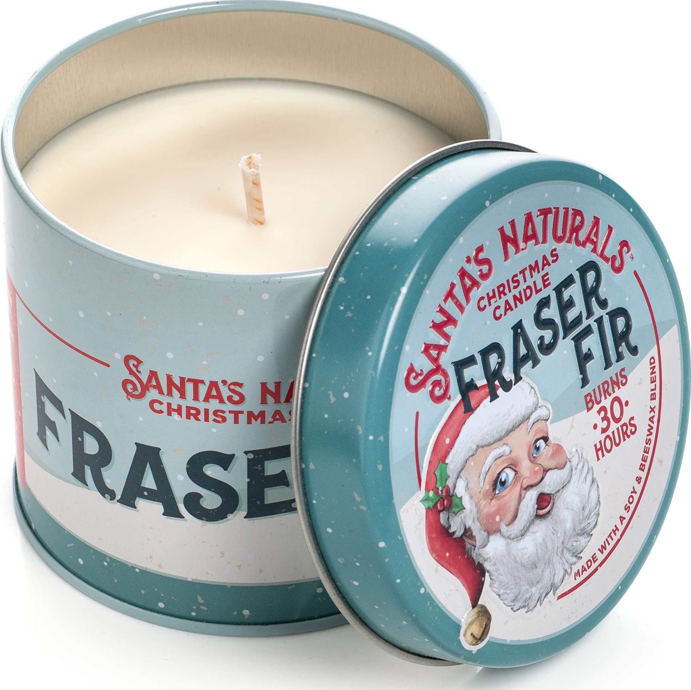 Murphy's Naturals, Fraser - Vela de Navidad de abeto | Fragancia de árbol de Navidad recién cortada | Soja y cera de abeja de origen sostenible | 30 horas de tiempo de combustión | 9 onzas