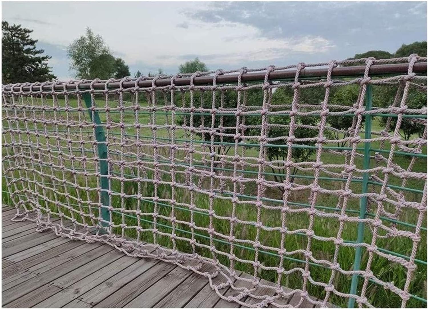 Kletterndes Frachtnetz, Outdoor-Indoor-Seilleiternetz, Outdoor-Spielset, Hinterhof-Dschungel-Fitnessstudio(2 * 2m(6.6 * 6.6ft))