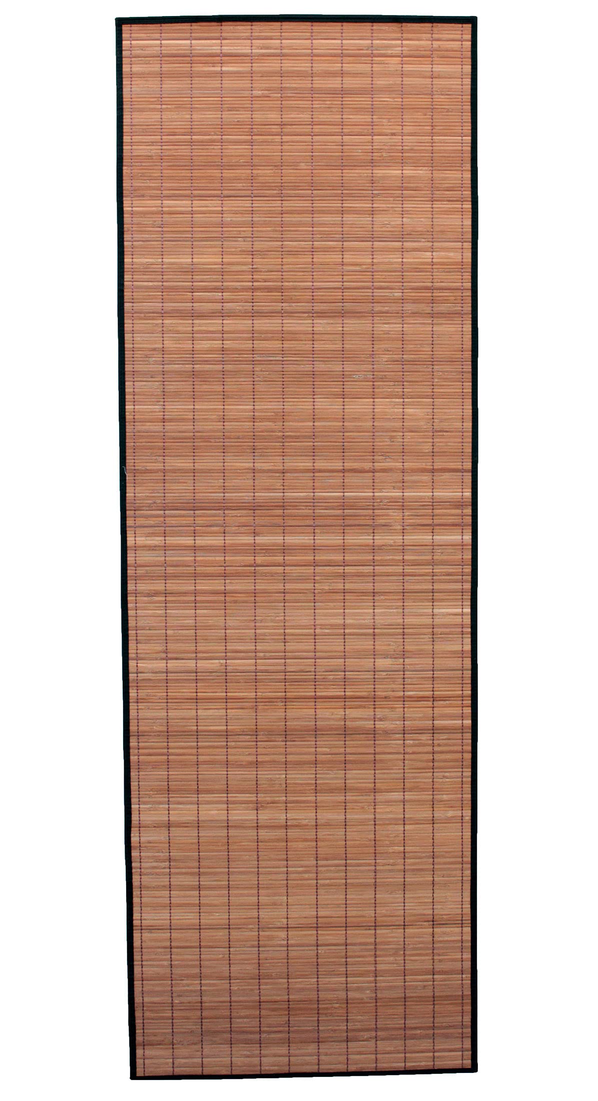 Seta Direct, Natural Brown Bamboo Area Rug 5-Foot by 6-Foot (Black Cloth Edge)