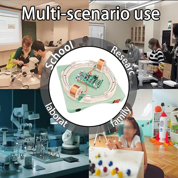 DIY Two-Coil Loop Accelerator, High-Tech Electromagnetic Coil Accelerator, Suitable for Science Education and Creative Learning, Hands-On Physics Experiment Kit for Adults