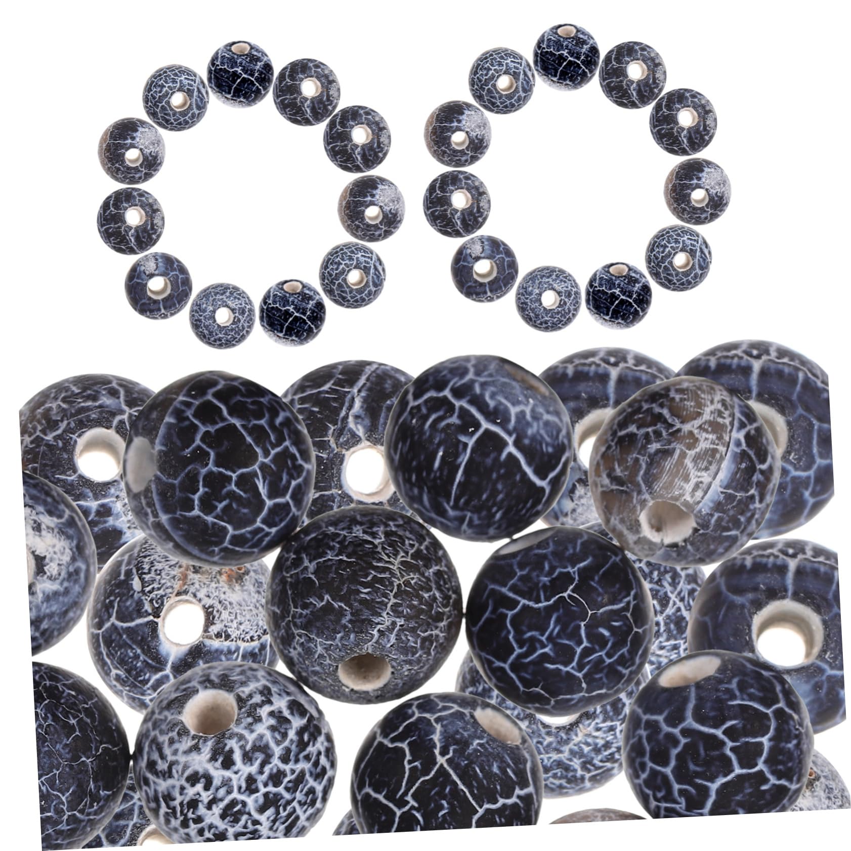 Operitacx 5pezzi Perline Di Agata Opaca Per Creazioni Fai Da Te Per Bigiotteria e Decorazioni Artigianali Perline Rotonde Per Collane e Bracciali