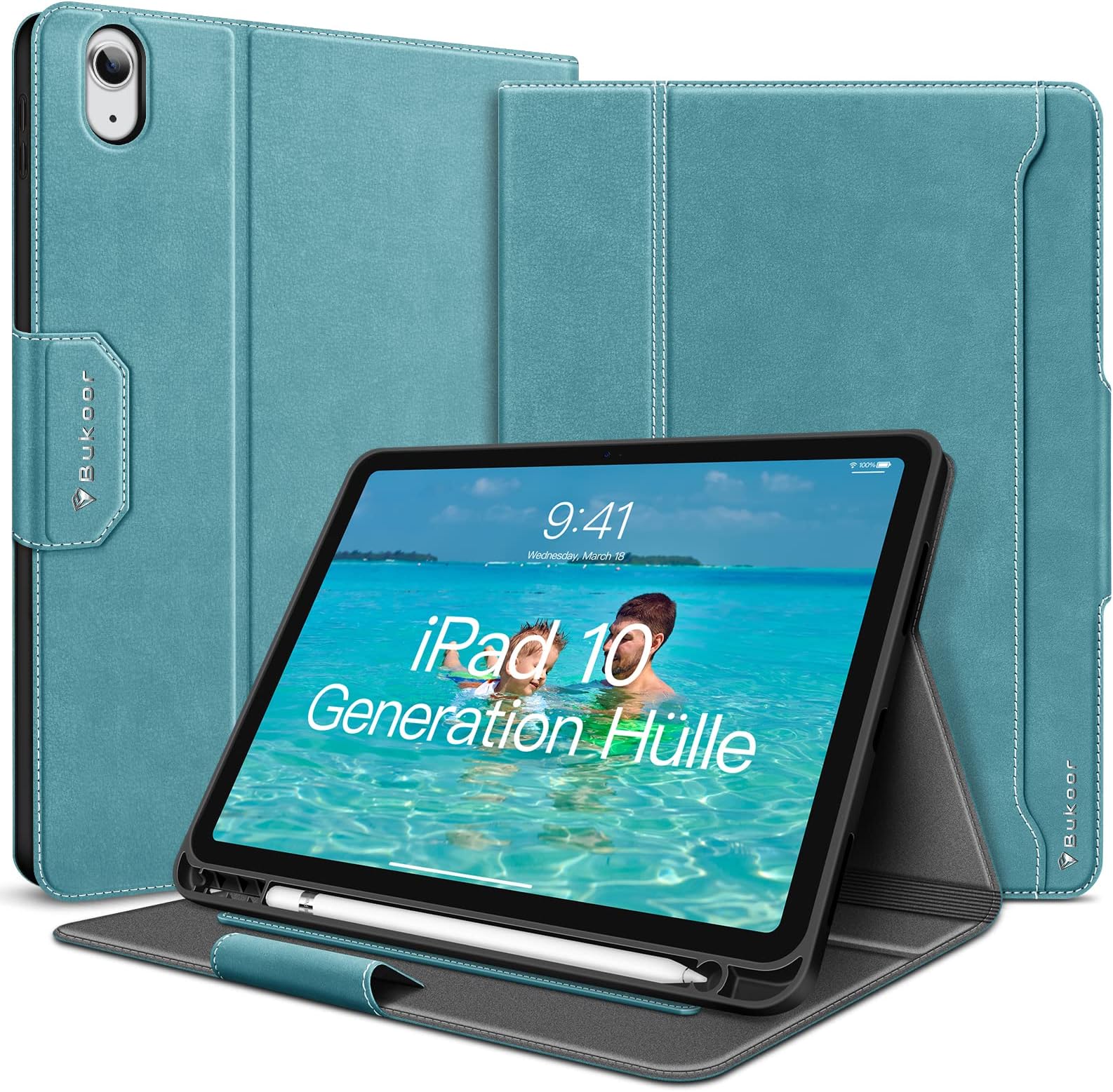 HOLIMET Hülle für iPad 10 Generation 2022 mit Stifthalter, iPad 10 Gen