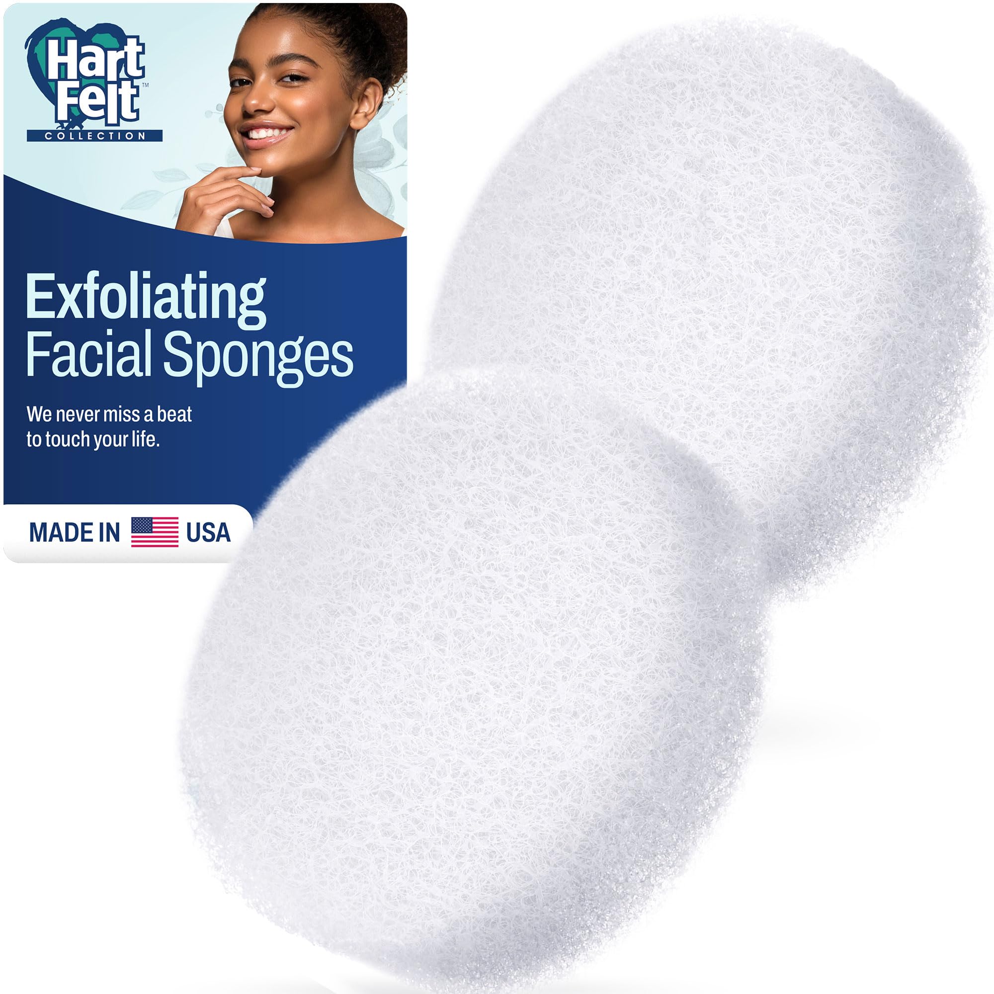 HartFelt Facial Sponge - Exfoliate & Remove Makeup -24 HartFelt Facial Sponge - Exfoliate & Remove Makeup -24
