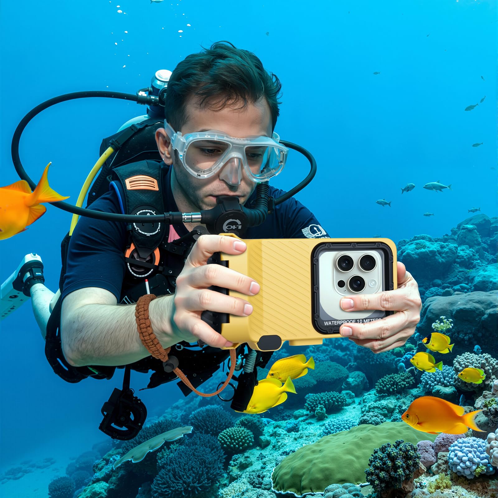 Funda Impermeable móvil Universal Buceo Profesional subacuático Funda para teléfono móvil para iPhone 16e 16 16 Pro 16 Pro MAX 15 Pro 15 Pro MAX 14 14 Pro 14 Pro MAX Samsung s25 S24 S23
