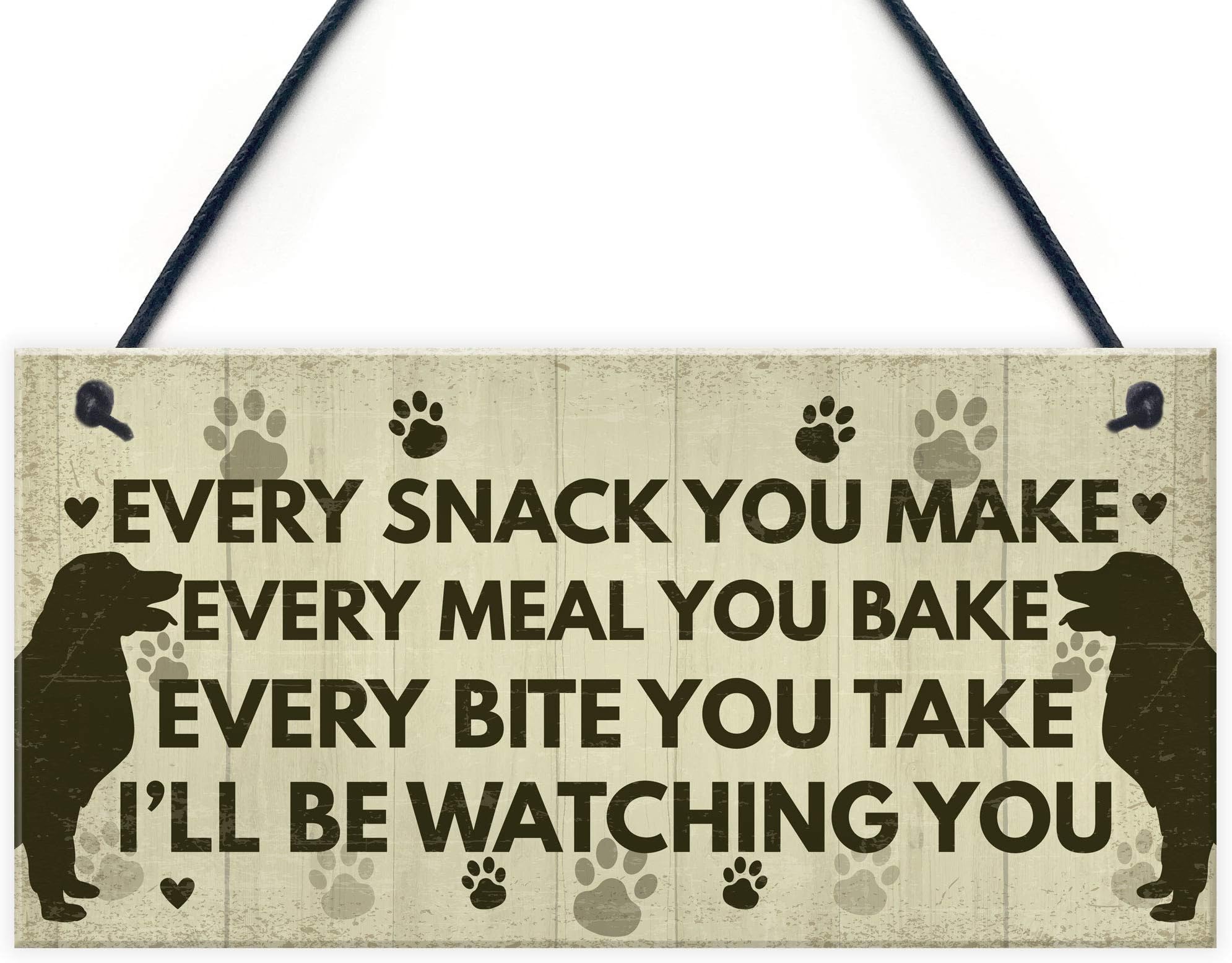 Red Ocean Funny Dog Signs And Plaques Birthday Gift For Dog Lovers Novelty Dog Sign For Home Animal Pet Sign