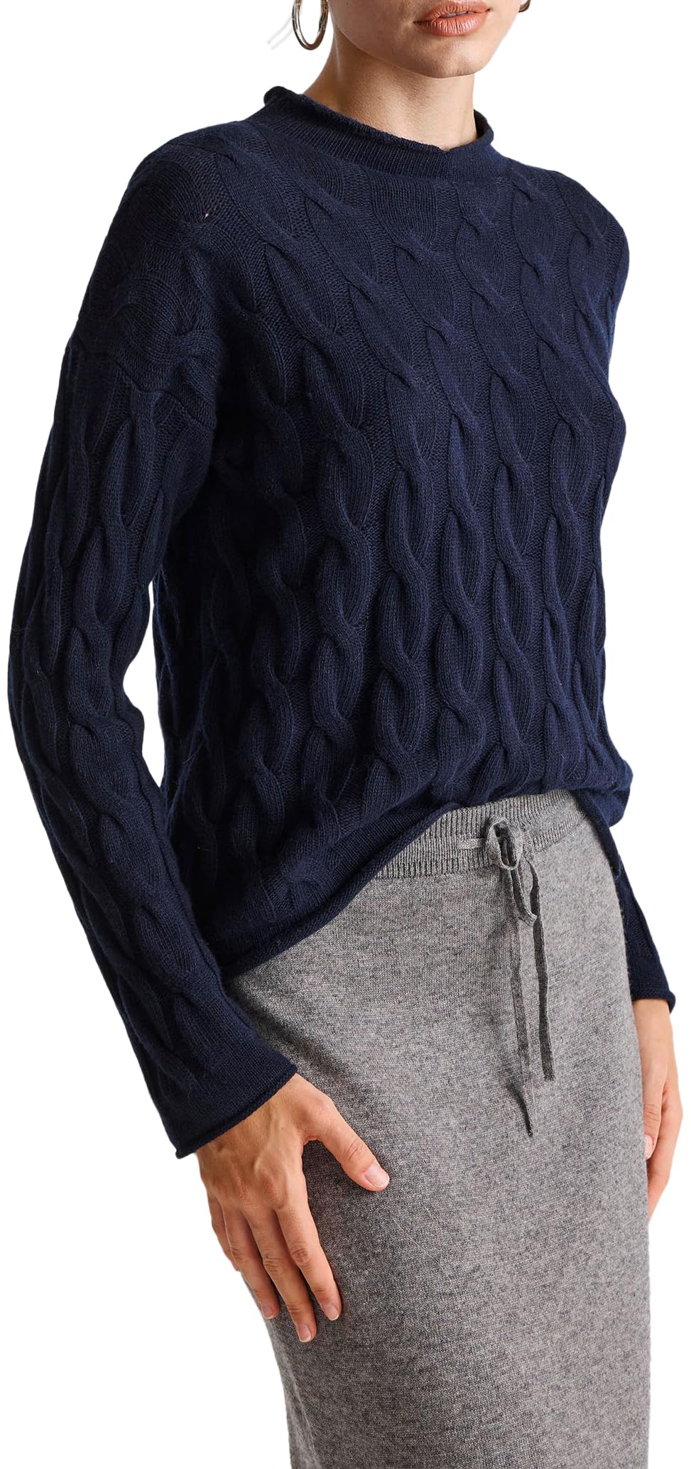 United Colors of Benetton Turtleneck Sweater M/L, Dark Blue 66u, S
