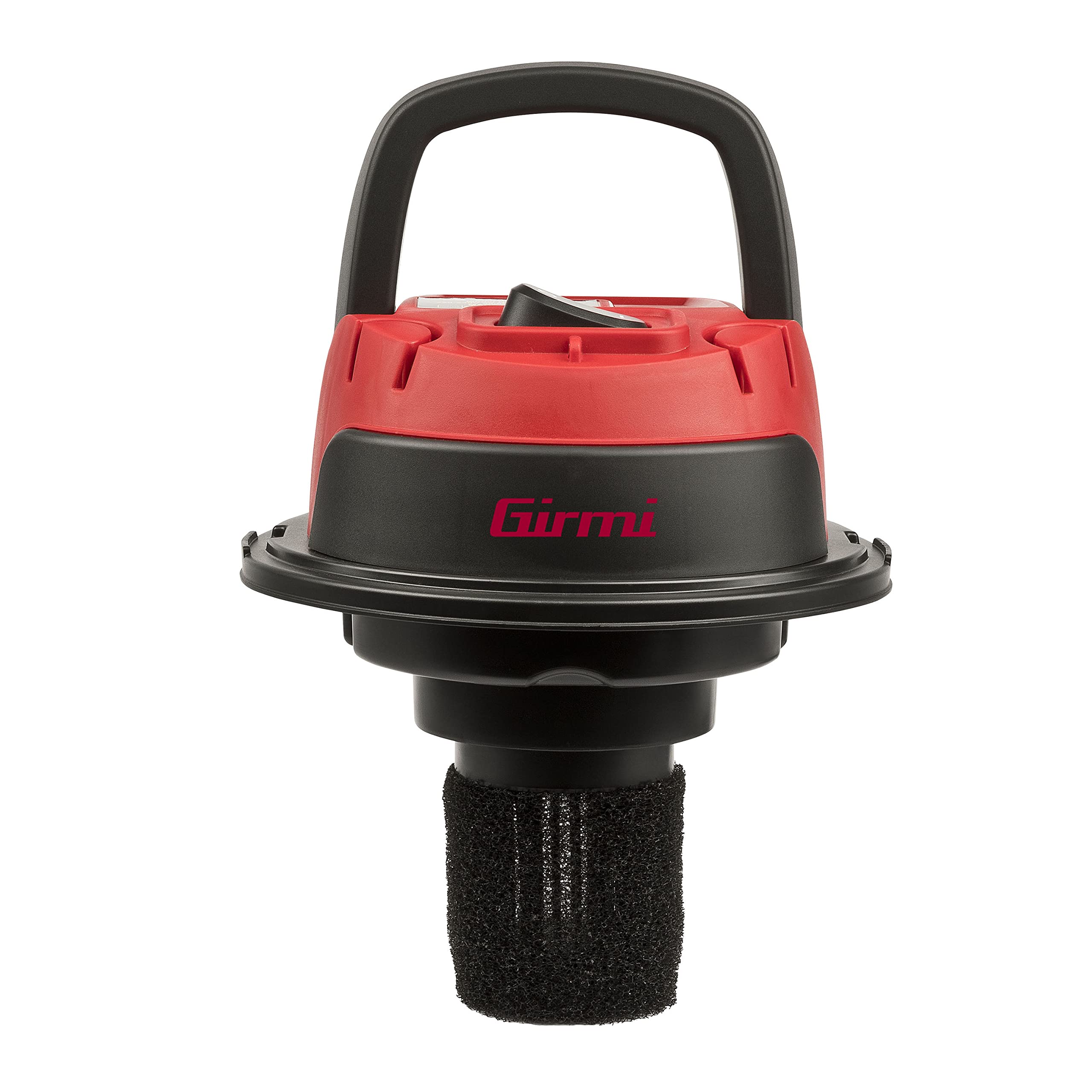 Girmi AP45 Bidone Aspira Solidi e Liquidi INOX, Capacità 15 Litri, Wet&Dry, 1000 Watt, Alta Forza Aspirante 16 kPa, Filtro in tessuto, Accessori inclusi, Rosso/Nero