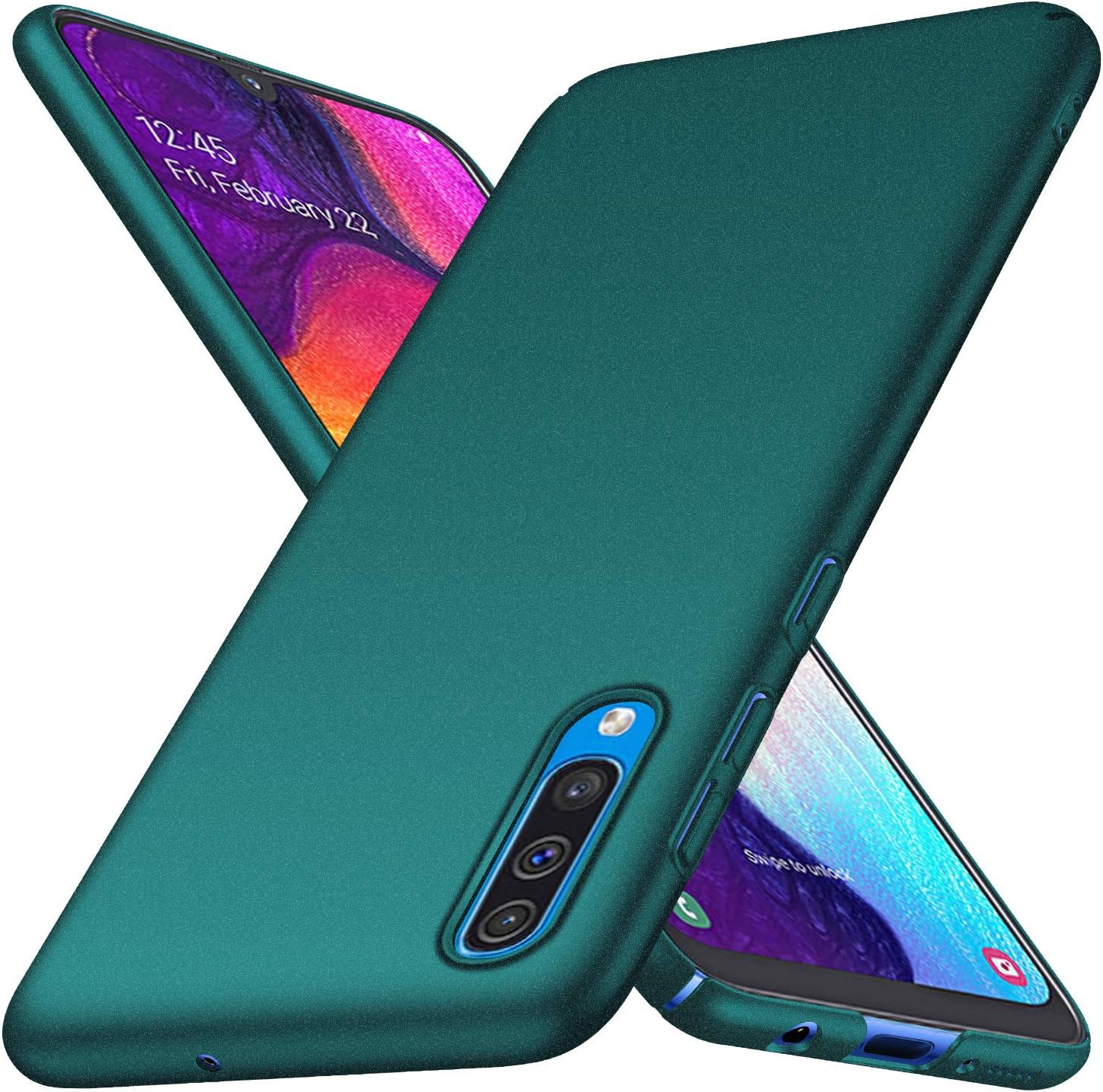 Samsung Galaxy A50 Case, Almiao [Ultra-Thin] Minimalist Slim Protective Phone Case Back Cover for Samsung Galaxy A50 (Gravel Green)
