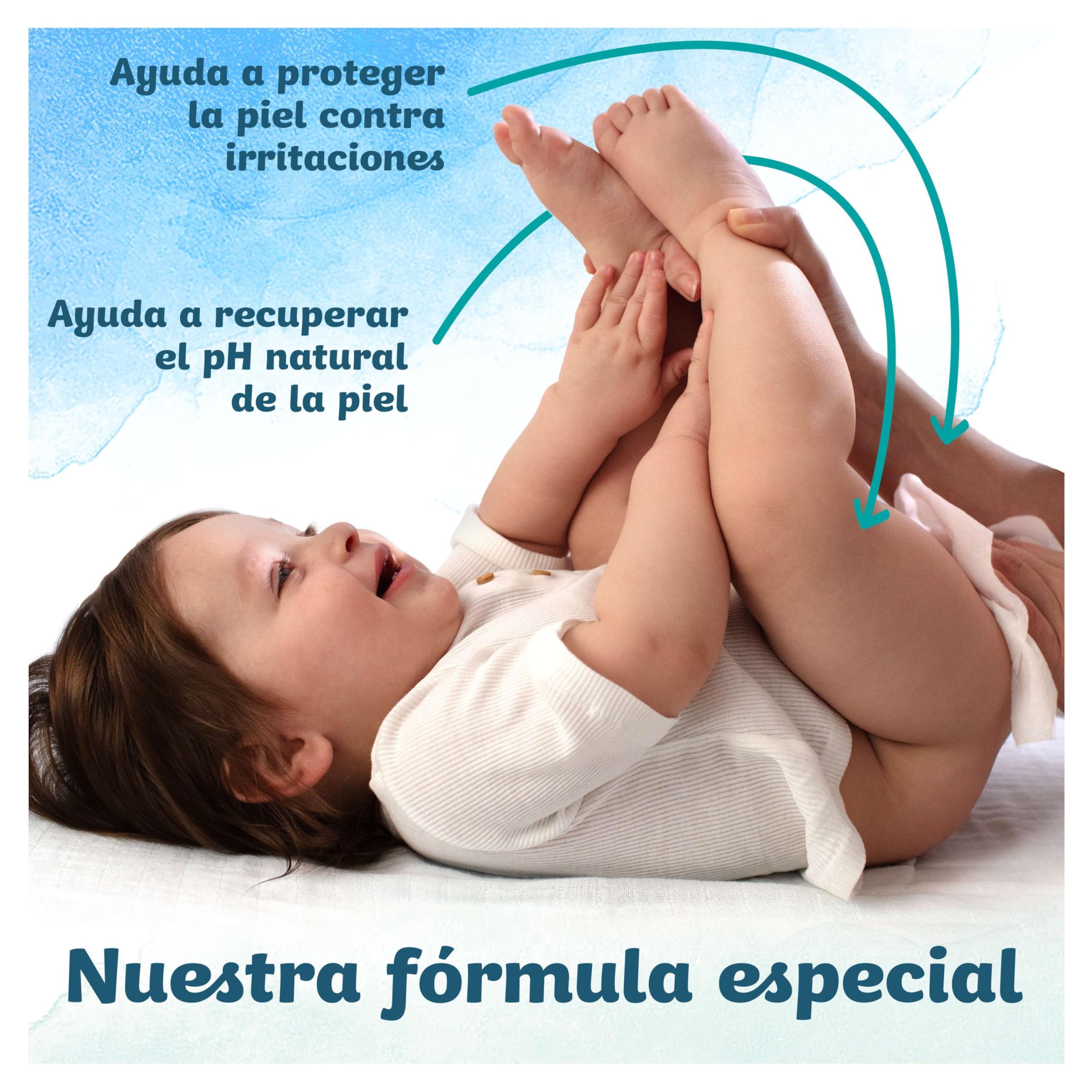 Dodot Toallitas Aqua Pure para Bebé, 1.296 Toallitas, Ayuda a restaurar el pH natural de la piel, 99% agua