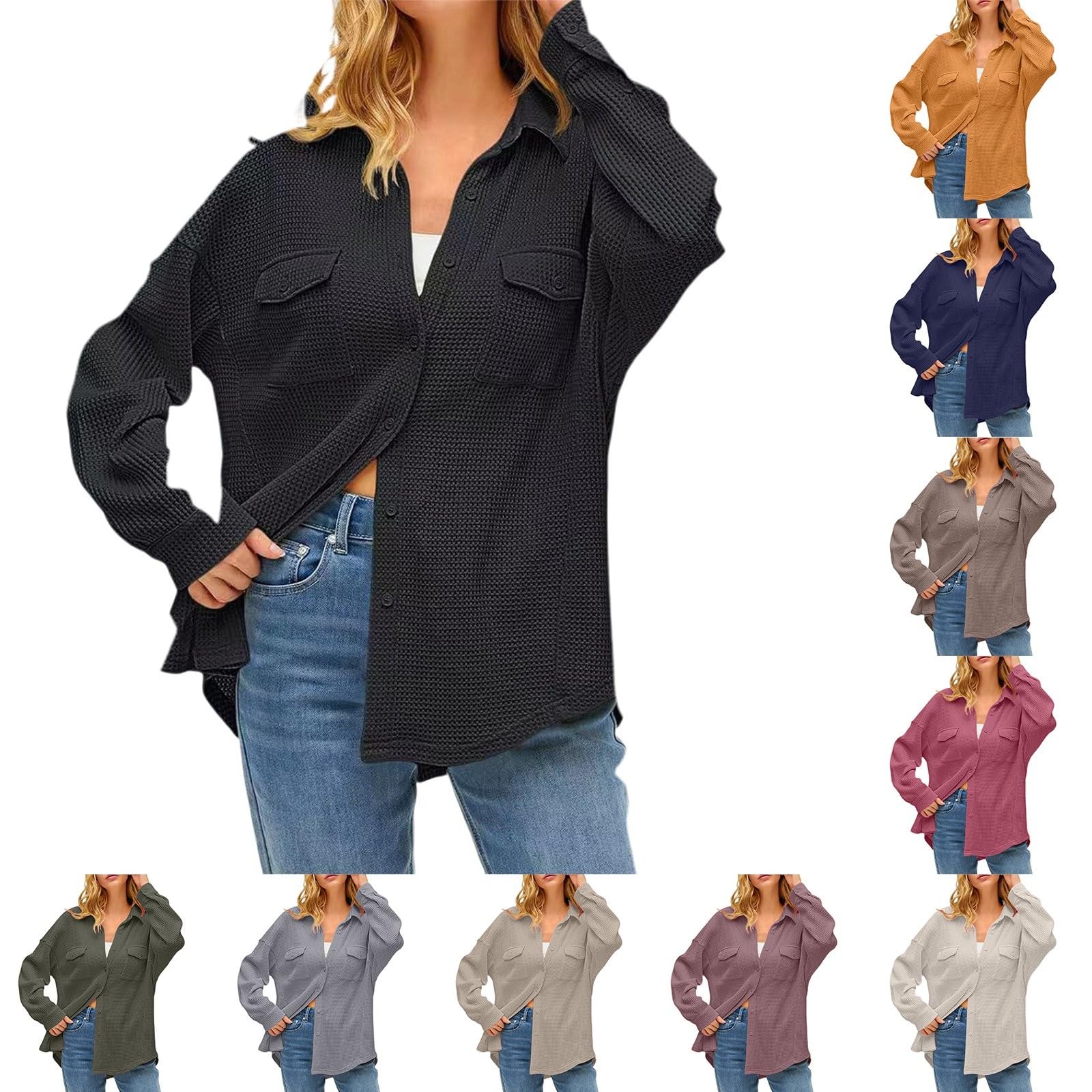 Genérico Camisa Mujer Tallas Grandes T Shirt Cómoda Blusa Sueltas Holgado Túnica Informal Top Transpirable Casual Blusas De Elegantes Camiseta Slim Fit Camisas