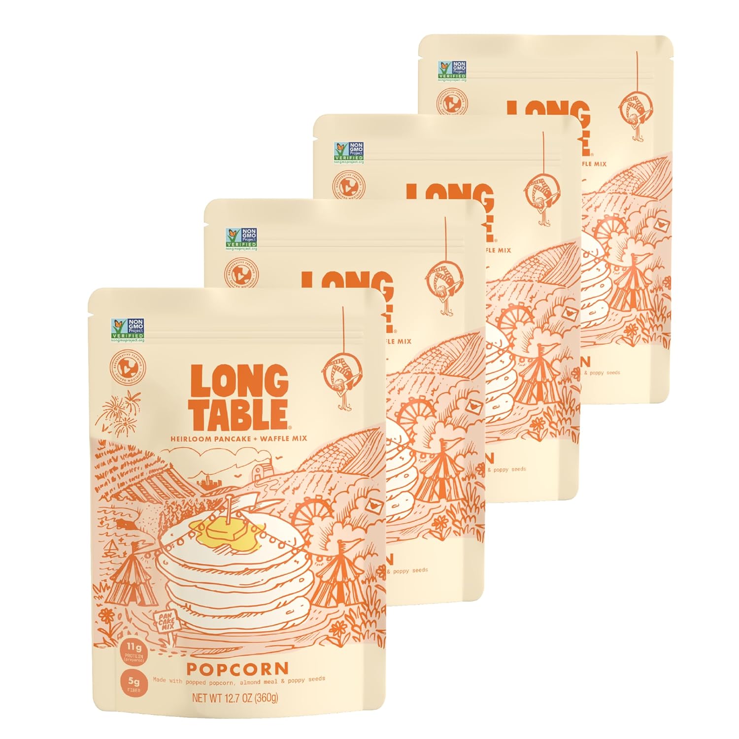 LONG TABLE Popcorn Pancake and Waffle Mix Shark Tank's