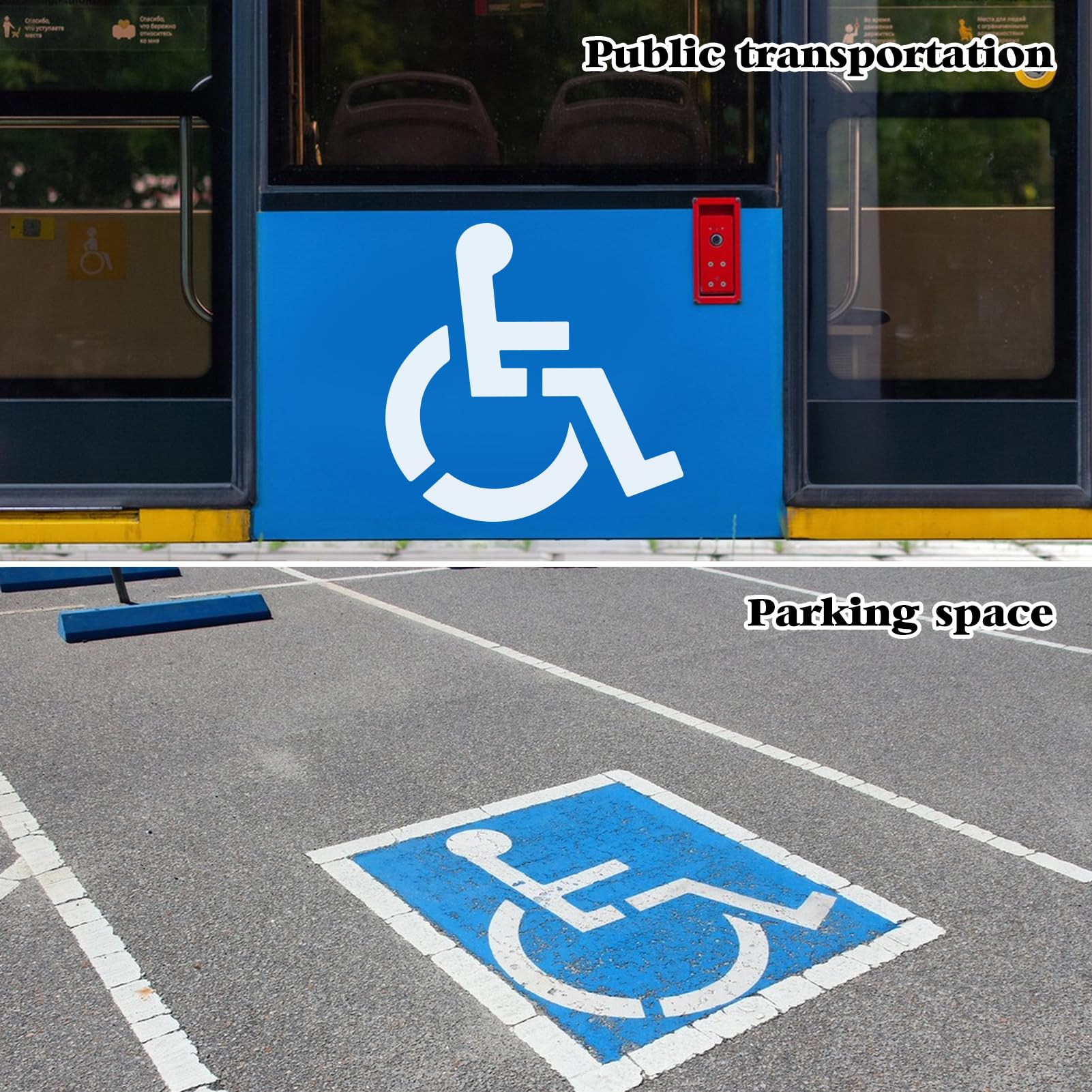 Stencil No Parking In Silicone – 40x264 Cm Pieghevole, Per Segnaletica Su Asfalto, Cemento E Marciapiedi