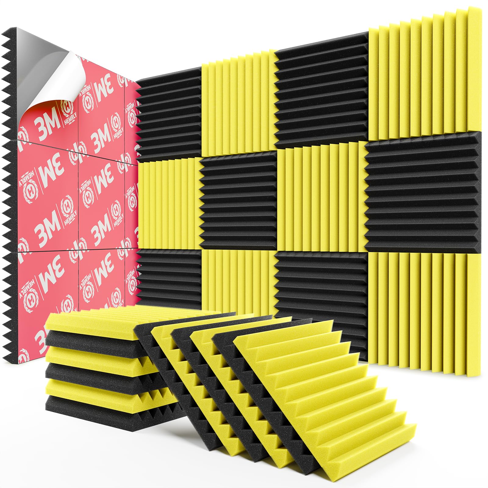 HEMRLY 12 Pack Sound Proof Foam Panels