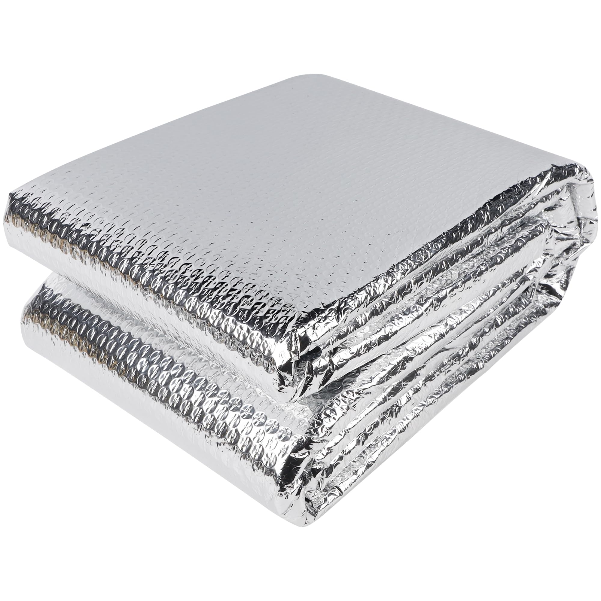 winemana window insulation roll, 59in x 8ft reflective heat shield bubble film, double-sided aluminum foil insulation, weatherproof garage door cover for windows, rv, basement, winter & summer