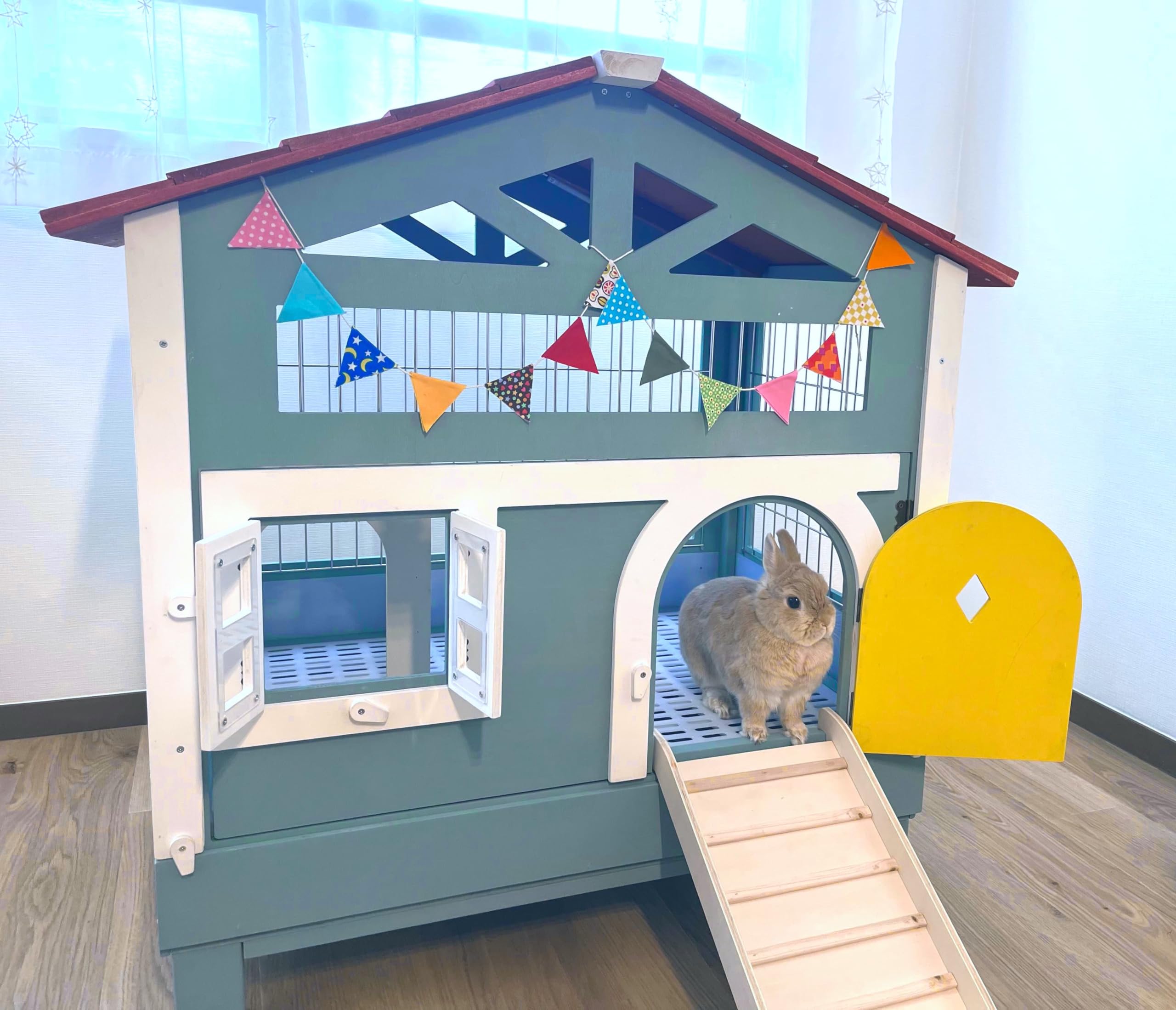 Amazon.co.jp: 【もちつき】うさぎ用ケージ 弐番館 北欧デザインペット 