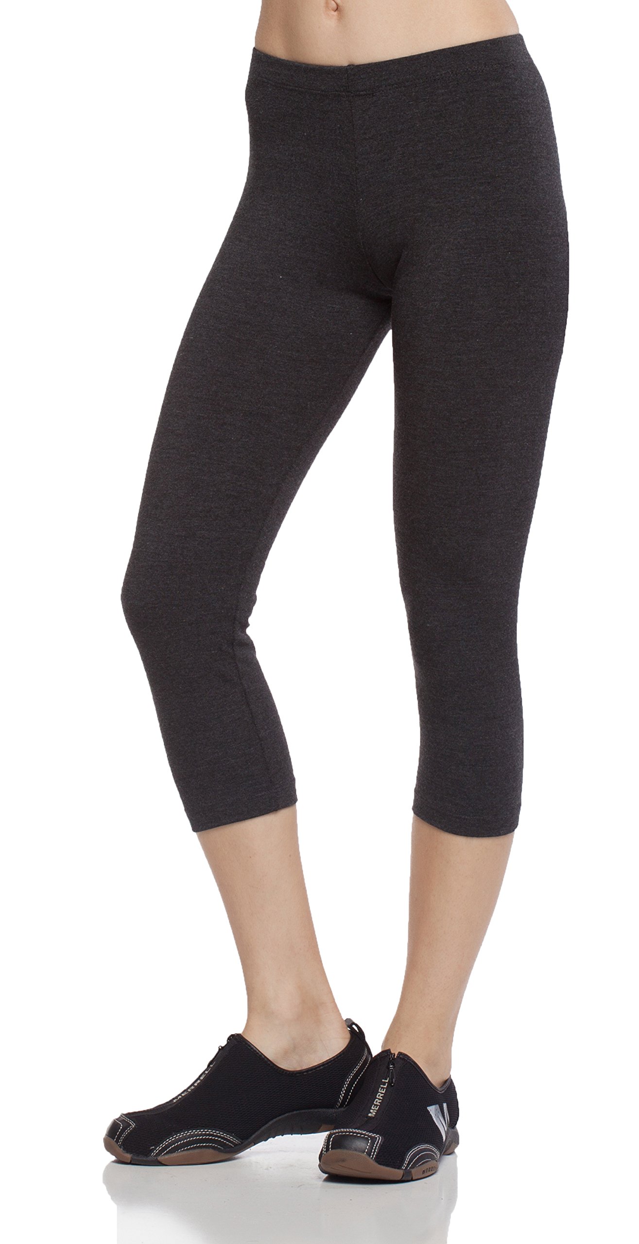 Apparel Sense A.S PLUS Domestic Good Weight Elastic W.Band Capri Legging Yoga/Gym Pants