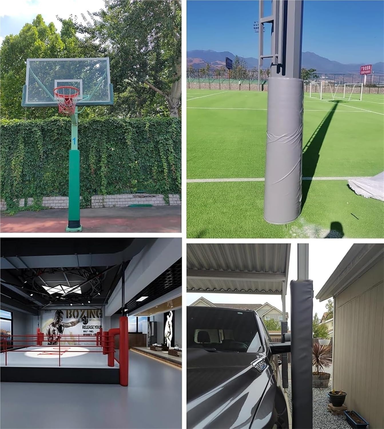 Basketball Pole Pad， Round Column Pole Cushion Safety Crash Pad Tall Basement Support Protector Cover