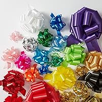 Vista 5 de Berwick Offray The Perfect Bow Pull Ribbon, tamaño acabado de 5.5 pulgadas con 20 bucles, morado, 50 piezas