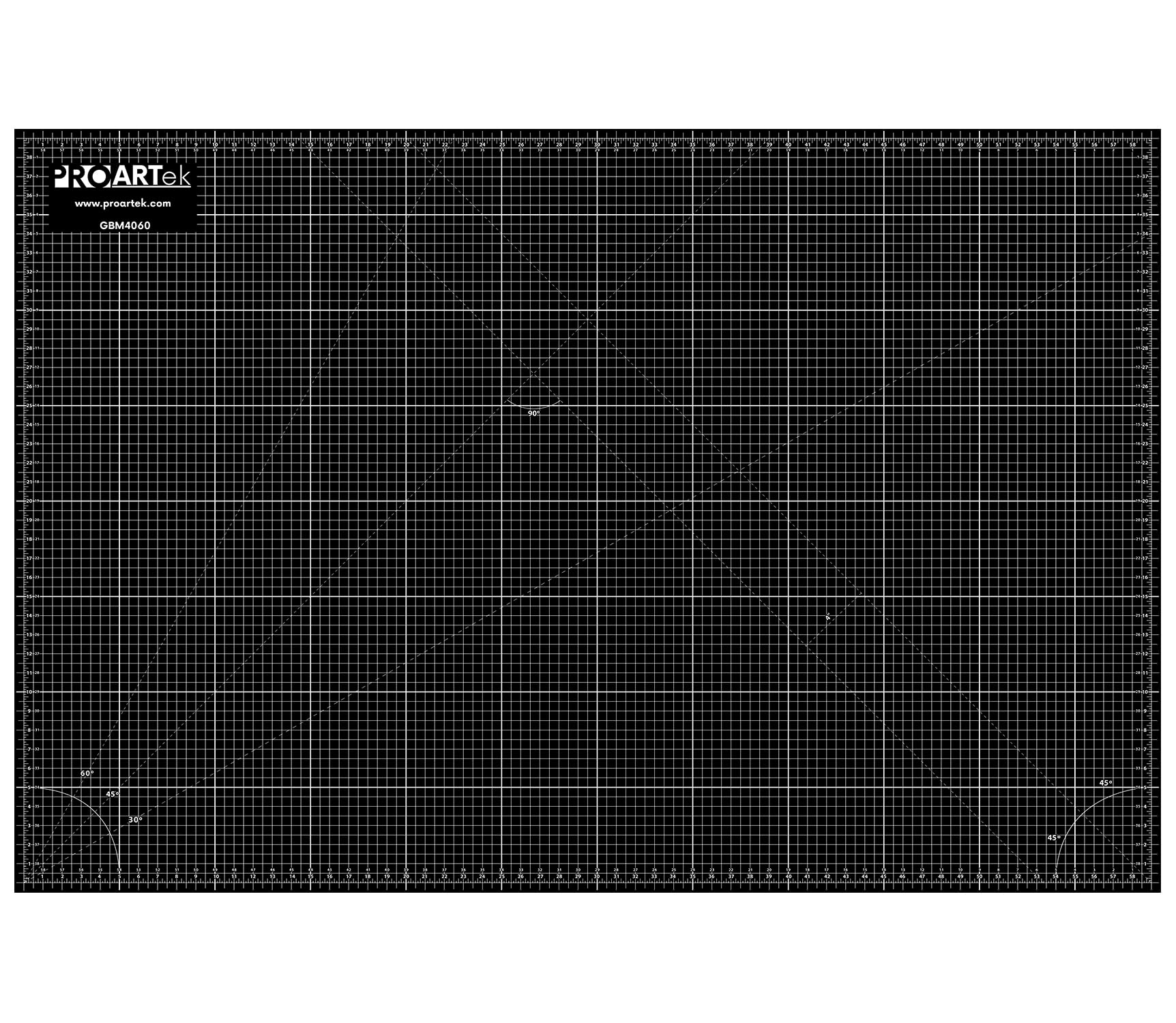 Proartek Drafting PK00012 Modello GBM4060 Series 101,6 x 152,4 cm tappetino da taglio professionale; double-face verde/nero; autorigenerante; per arti grafiche, hobby, cucito, scrapbooking e altri