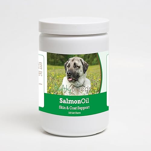 Miniatura 427 de Healthy Breeds Golden Retriever - Aceite de salmón masticable suave, 90
