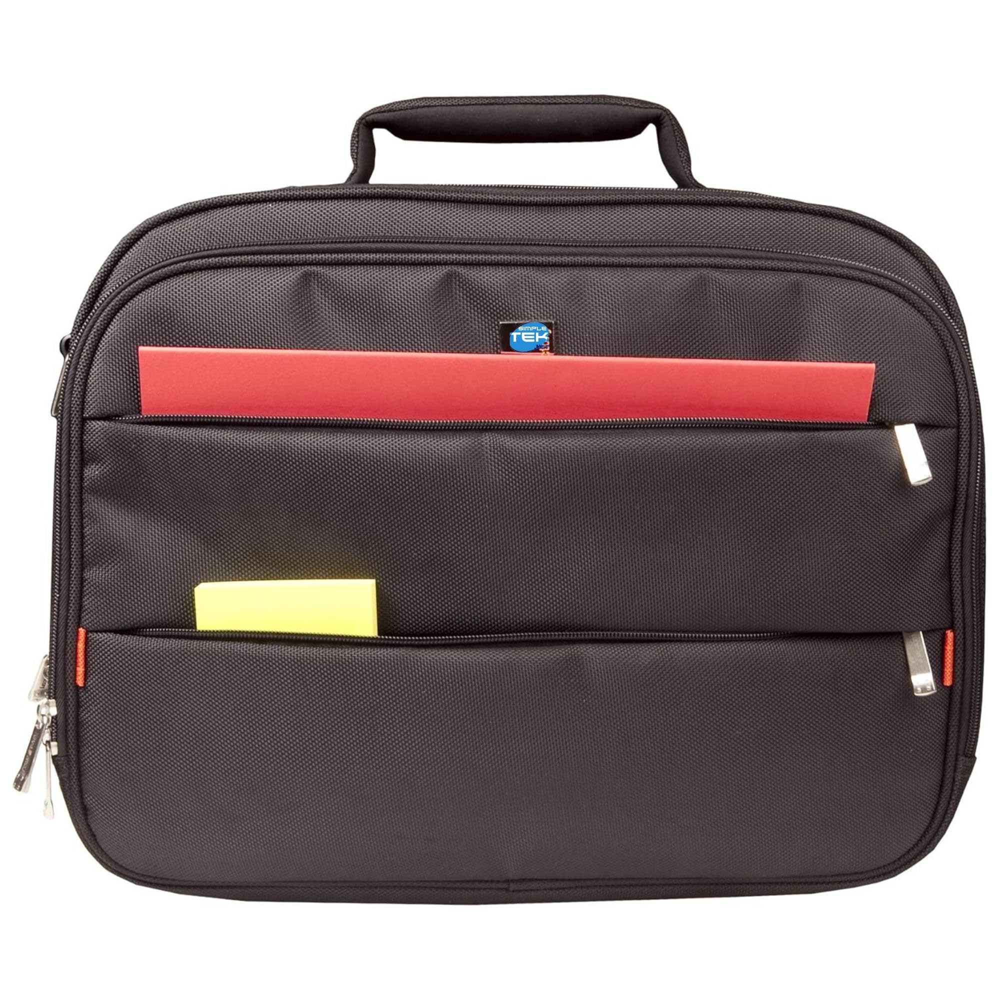 SIMPLETEK - Sac valise avec bandoulière City Classic | Compatible avec ordinateur portable, ultrabook, ordinateur portable 12"-14" | CCC01UF-V2 | Noir (reconditionné), Noir , Taille unique