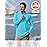 TACVASEN Long Sleeve Swim Shirts for UPF 50+ Sun Protection Running Shirts Quick Dry Rash Guard Outdoor 1/4 Zip Pullover T-Shirts Dry Fit Blue