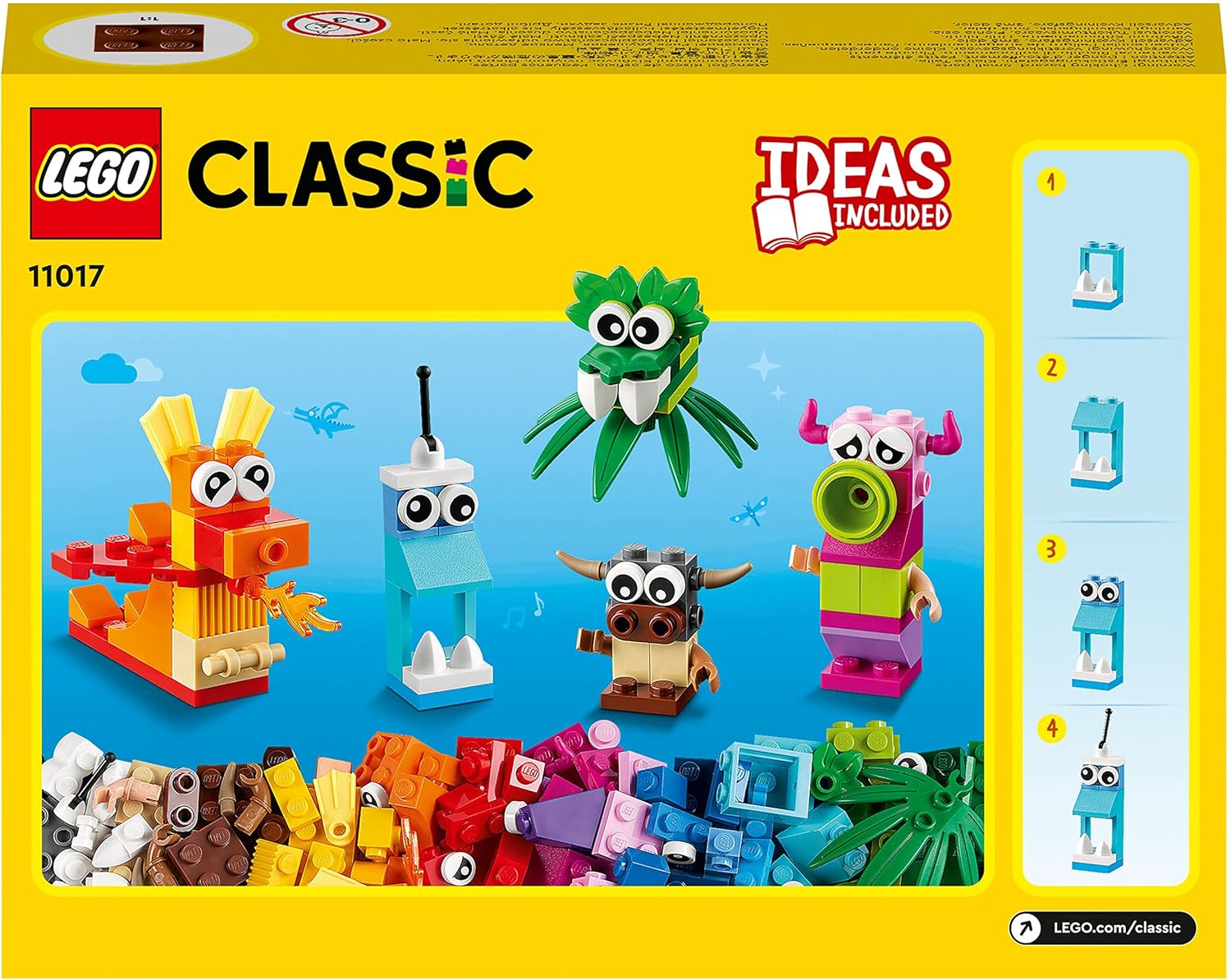 LEGO® Classic Creative Monsters 11017 Building Kit;Monster Toy