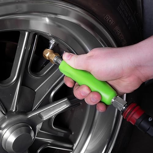 Miniatura 6 de OEMTOOLS 24414 Portabrocas de aire, infladordesinflador de neumáticos recto con mango, portabrocas de inflado de neumáticos con bola sellada, 14