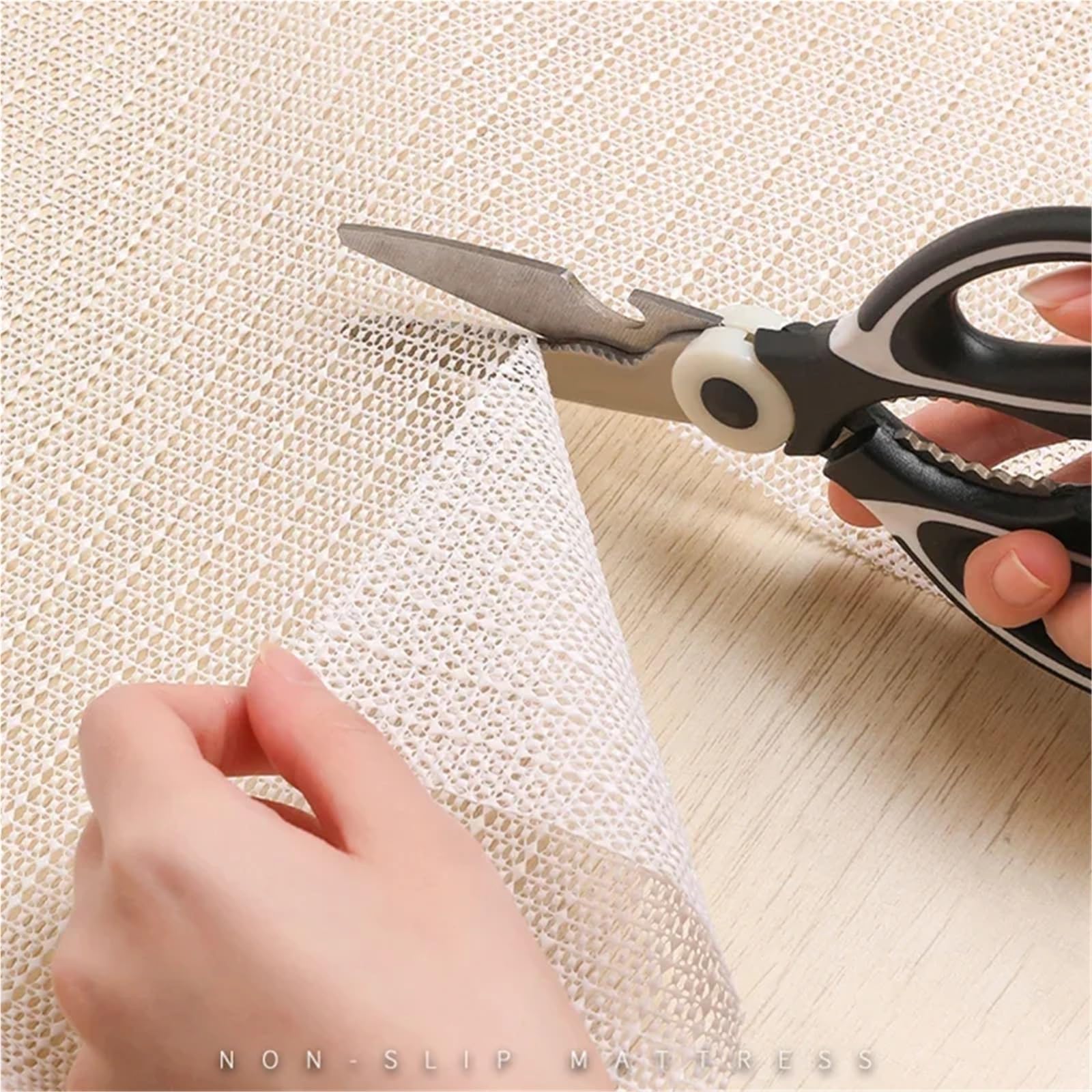 rutschfeste Unterlage Teppiche, rutschfeste Teppichunterlage, Mehrzweck-Anti-Rutsch-Unterlage, Stoffmatte, Greifer, Bodenschutz(220x200cm)