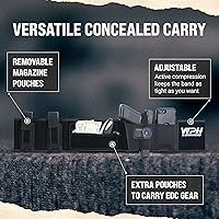 Vista 5 de We The People Holsters - Funda de banda abdominal universal para porte oculto