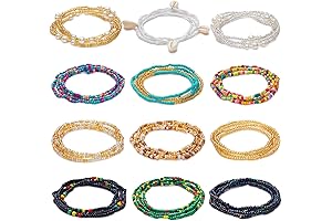 12PCS Waist Beads Chains for Women Plus Size