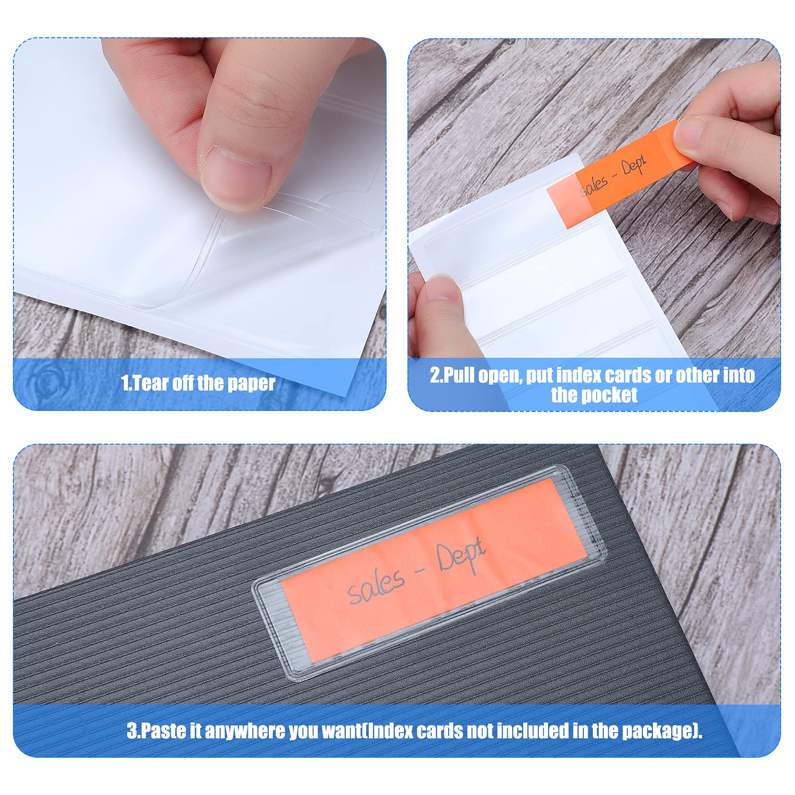 Buy Self-Adhesive Label Holders Binder Spine Labels Online - View #10