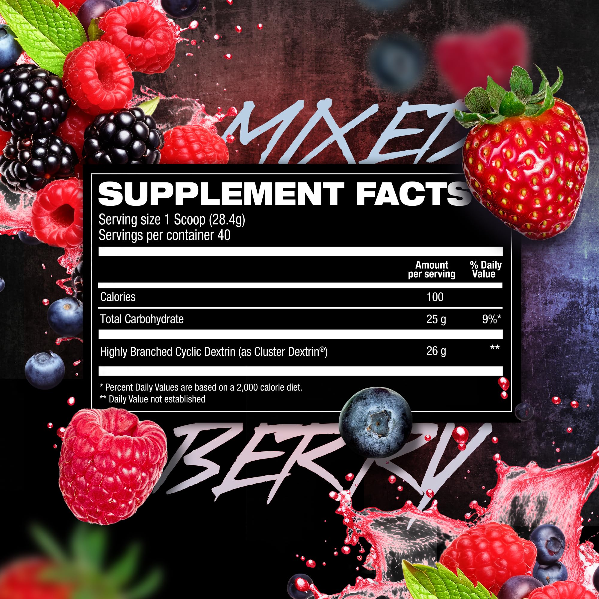 HOSSTILE CDX Cluster Dextrin Powder - Highly Branched Cyclic Dextrin HBCD Carb Powder, Carb Supplement for Intra Workout Carbs & Post Workout, Mixed Berry, 40 Servings — Amazon image 6