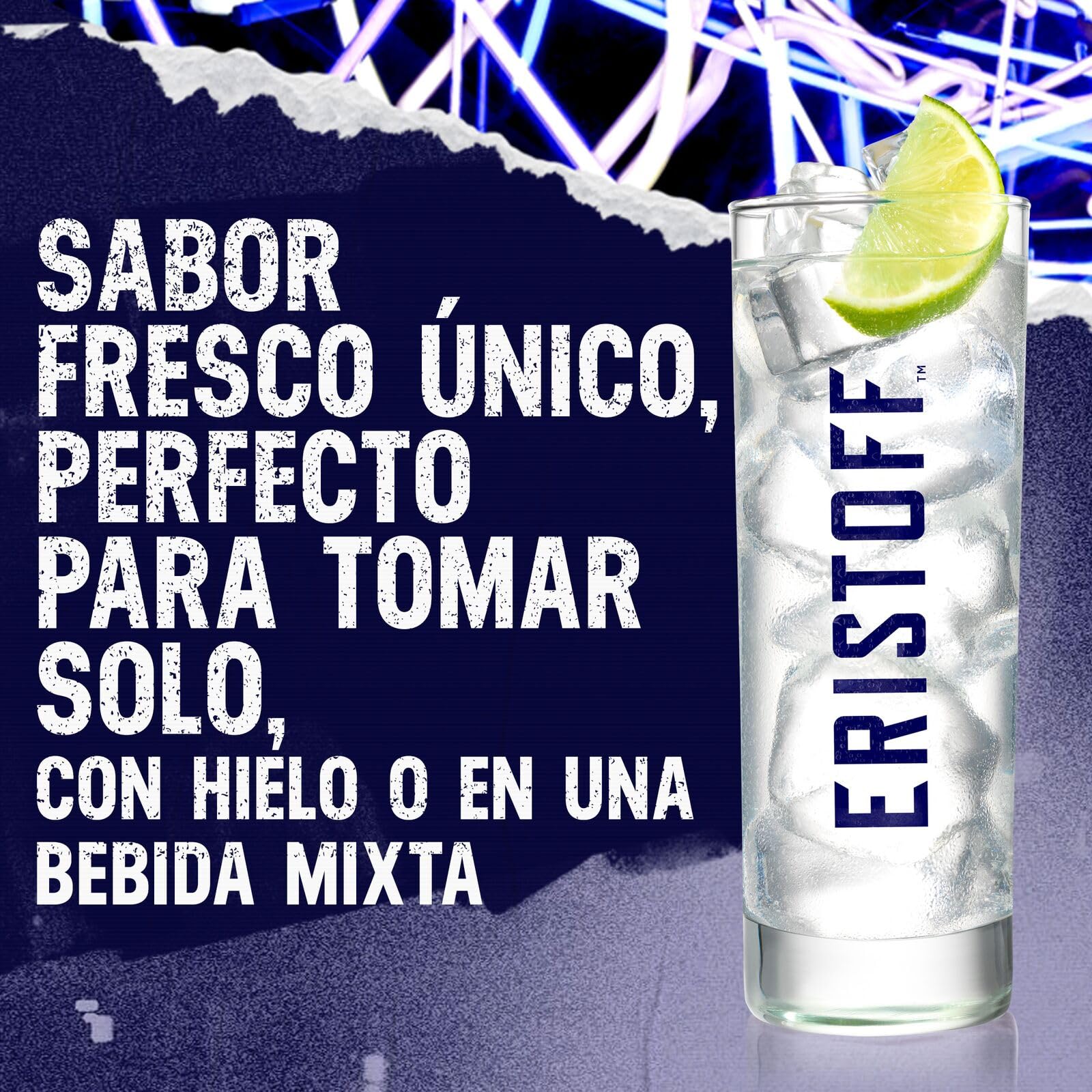 ERISTOFF Premium Vodka, 37,5 % Vol, 70cL / 700mL, filtrado con carbón vegetal, vodka con triple destilación