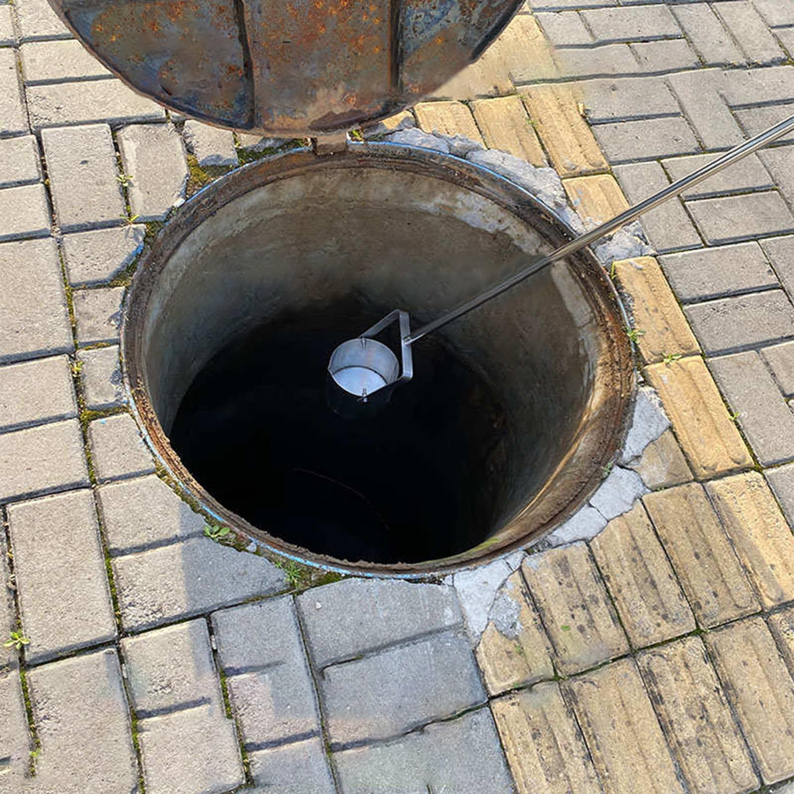 Kit de muestreo de agua con poste telescópico y vaso de precipitados de doble escala para pruebas ambientales